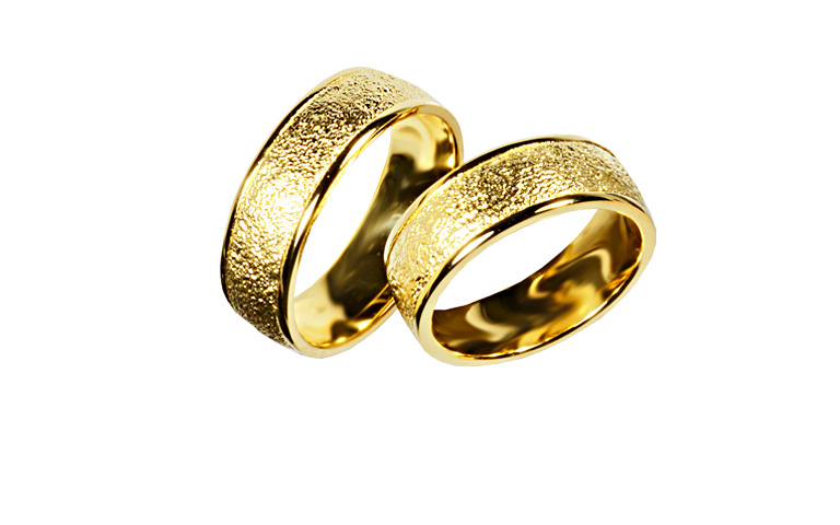 05362+05363-wedding rings, gold 750